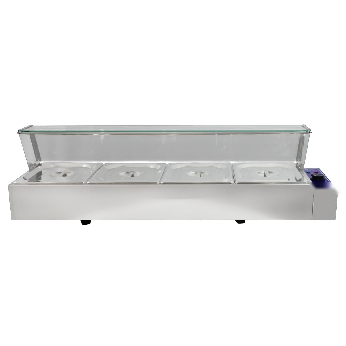 Baño Maria Electrico Con Cubierta De Vidrio 4 Puestos