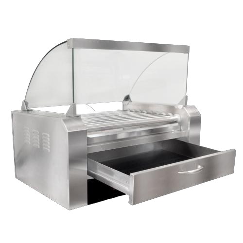 Asador De Salchichas 9 Rodillos Con Bodega De Pan